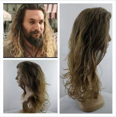 Aquaman Arthur Curry Long Curly Male Leading Role Cosplay Wig • $19.89