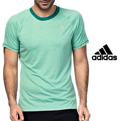 £16.88 • Buy Adidas Mens Prime Infinite Climalite Crew Green T Shirt Casual Free Tracked Post