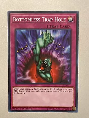 1x Bottomless Trap Hole YS17-EN037 Common 1st Edition YuGiOh Mint/Near Mint • $2