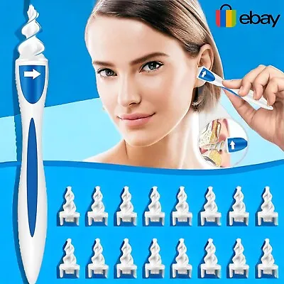 Ear Wax Removal Tool Cleaning Ear Wax Cleaner Ear Q-Grips Wax Remover 16 Tips • £3.10