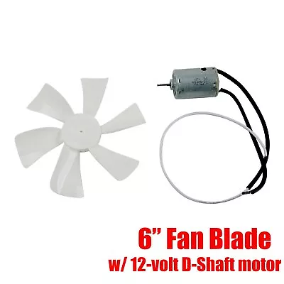 6  RV Vent Motor Bath Exhaust Fan Blade 12V Home Bathroom Mobile Home RV Motor • $10.99