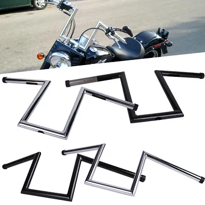 $61.57 • Buy 8  10-1/2  Rise Drag Z-Bars 1  Ape Hanger Handlebar For Harley Sportster Softail