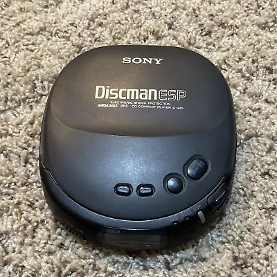 Vintage Sony Discman D-245 ESP Mega Bass Compact Portable CD Player-Works Great! • $24.95