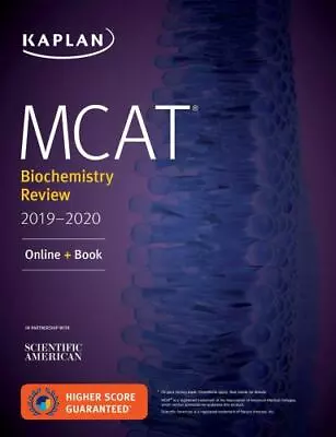 Kaplan Test Prep Ser.: MCAT Biochemistry Review 2019-2020 : Online + Book By... • $1