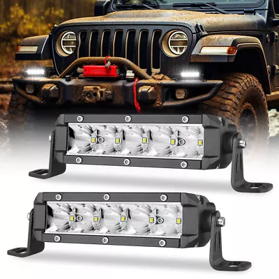 Pair 6Inch Led Work Light Bar Backup Reverse Fog Lights Off Road Spot Driving 8  • $48.99