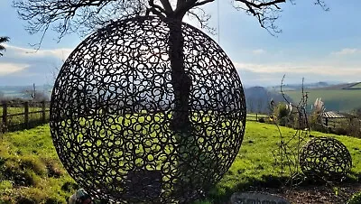 Statement X - LARGE Horseshoe Sculpture Garden Feature Sphere Ball Feature 2.5 M • £2749