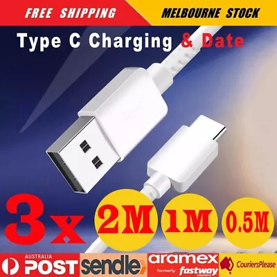 USB To Type C Charger Cable Fast Charging Lead Data Cord For Samsung 2M 1M 0.5M • $4.55