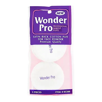 Wonder Pro Professional Makeup Puffs #05300 3 Count Brand New • $6.29