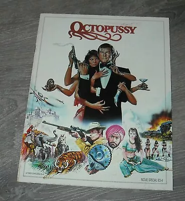 OCTOPUSSY PROMO MOVIE PRESSBOOK 1983 ROGER MOORE As JAMES BOND MAUD ADAMS • $9.99