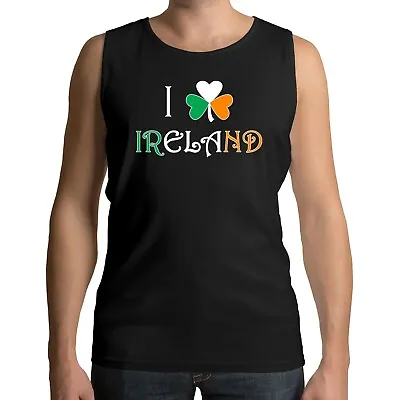 $20.76 • Buy I Love Ireland St Patricks Day Shamrock Unisex Vest Tank Top