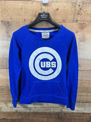 Victoria's Secret PINK Chicago Cubs Royal Blue Long Sleeve 1876 Shirt Small • $26.50