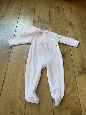 £7.80 • Buy Debenhams Little Rocha John Rocha 9-12 Months Baby Pink All In One Sleep Suite