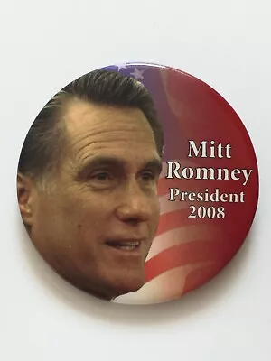 2008 Mitt Romney For President Original 2.25  Button Governor Utah Senator Pin • $7.95