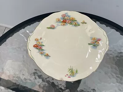 Rare Vintage Cream Petal Grindley Serving Plate England Waterlilies Water Lilies • $29.99