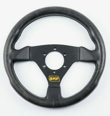 OMP Steering Wheel VW Golf 1 Mk1 Mk2 WOLFSBURG Vintage Top Deal Black • $150