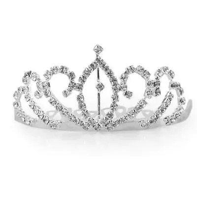 Mini 2.56 Inchs Rhinestone Tiara Comb Crown For Girls Wedding Bride Prom...  • $18.41