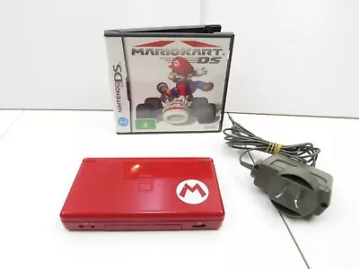 Red Super Mario Limited Edition Nintendo DS Lite With Charger  Mario Kart • $110