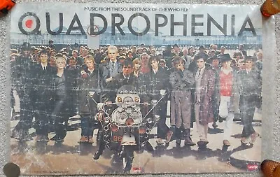 Original Vintage Quadrophenia 1979 Film Soundtrack Poster *see Description* RARE • £279.99