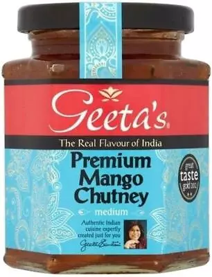 Geeta's Mango Chutney 320g Jar Pack Of 1 Or 6 • £7.11