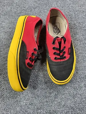 Vans Disney Men's 4.5; Women's 6 90th Anniversary Mickey Mouse Red Yellow • $28.19