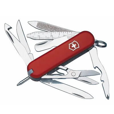 Victorinox Swiss Army Mini Champ Pocket Knife  | 18 Functions Red • $55.67