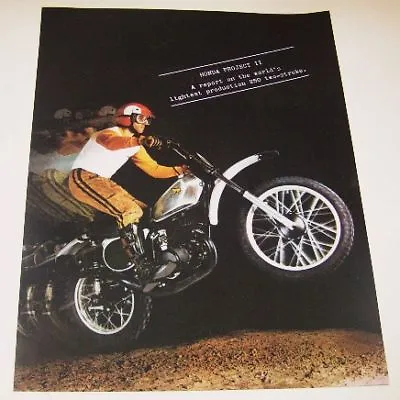 1974 Honda Elsinore Cr250m Cr250 Sales Ad Vintage  • $12.55