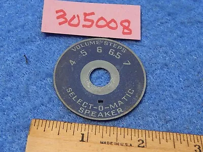 Seeburg Amplifier # 305008 - Speaker Volume Steps Escutcheon MRA1-L6 • $8