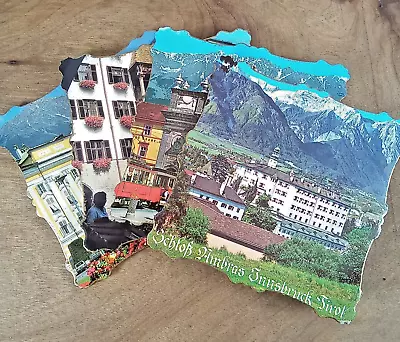 Set Of Four Germany Austria Architecture Drink Cork Coasters Tourist Pictures • $7.55