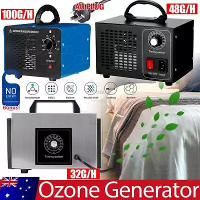 100G/H Ozone Generator Ozonator Machine Air Purifier Clean Deodoriser Ionizer OZ • $72.99