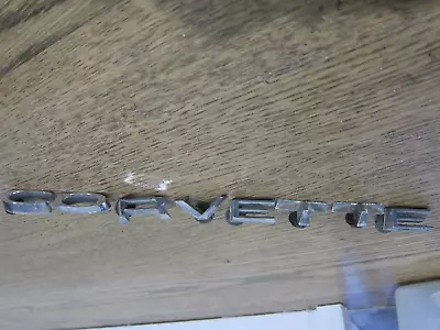 1968-69-70-71-72-1973 Chevy Corvette C3 Back Badge Chrome Letters Coupe/convert • $29.99