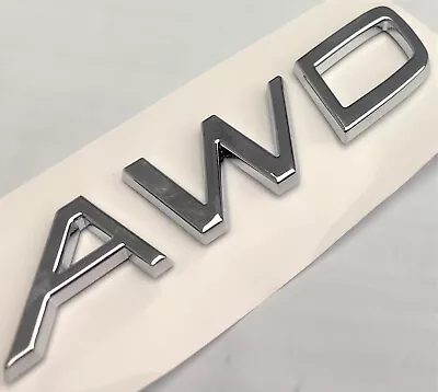 Chrome AWD FOR VOLVO REAR TRUNK TAILGATE EMBLEM BADGE DECAL NAMEPLATE LETTERS  • $17.99