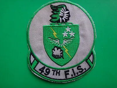 $9.90 • Buy US Air Force Patch 49th F.I.S. FIGHTER INTERCEPTOR SQUADRON From Vietnam War Era