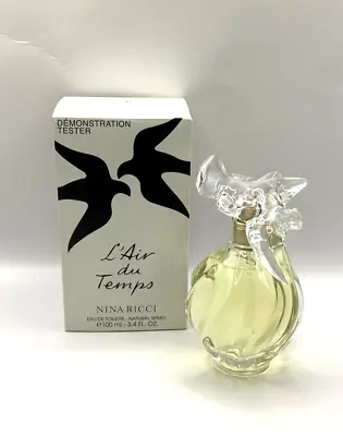 NINA RICCI  🌷 L'AIR  Du TEMPS  🌷 3.4 Oz Women's Eau De Toilette NEW TESTER • $37