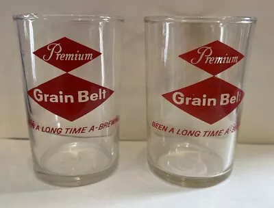 Vintage Lot Of 2 Grain Belt Sample Beer Glass Glasses 5 Oz Chaser • $19.99