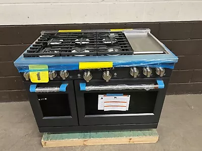 GE Cafe C2Y486P3TD1 - 48  Range Dual Fuel 6 Burner Griddle Matte Black • $8999.99