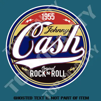 JOHNNY CASH Decal Sticker Vintage Rat Rod Hot Rod Rockabilly Retro Stickers • $5.50