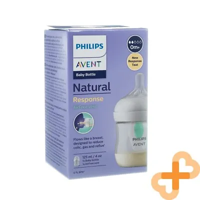 PHILIPS AVENT Natural Response Bottle With Additional AIRFREE Valve 125 Ml • $26.60