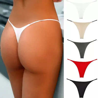 Women's Micro Thongs Sexy G-string Briefs Comfy Soft Panties Charming Underwear • £7.89