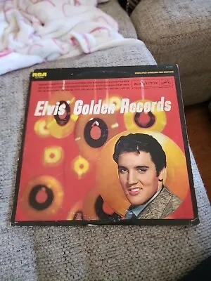 Elvis’ Golden Records LP Vinyl RCA Victor LSP-1707(e) Rare Cover Elvis Presley • $8.99