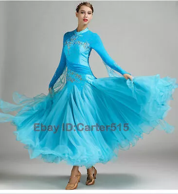 $85.89 • Buy Modern Waltz Tango Smooth Latin Ballroom Competition Dance Dress Ball Gown