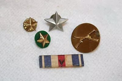 Vintage Military Lot Of Lapel Pins Bar Star Rifles • $15