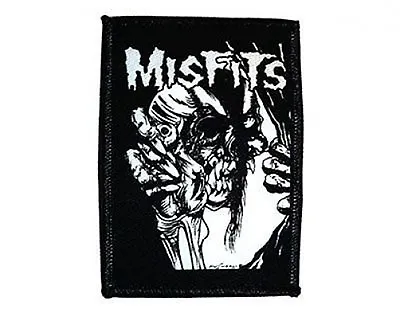 MISFITS Skull & Eyeball 2013 - EMBROIDERED IRON/SEW ON PATCH Import • £3.99
