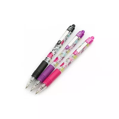 Zebra Z-Grip Smooth Floral Ballpoint Pens - Black Pink Purple Ink 02500 • £3.45