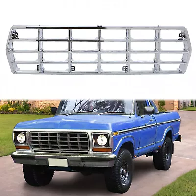 Grille For Ford F-150 F-250 F-350 Bronco 78-1979 Front Chrome Shell & Insert Kit • $67