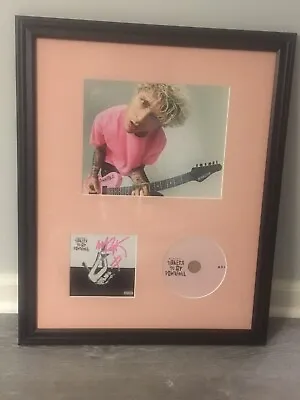 Machine Gun Kelly Framed Signed Autographed CD Guaranteed W/Proof Tpa Mgk 16x20” • $250