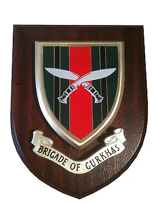 Brigade Of Gurkhas Military Wall Plaque UK Hand Made For MOD • £21.99