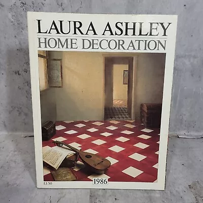 LAURA ASHLEY CATALOGUE HOME DECORATION  - 1986. 80s Vintage Prop Interest. • £19.99