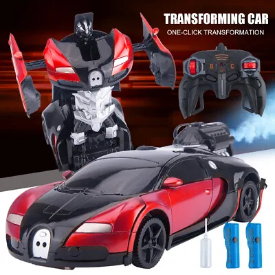 Robot Car Transformers Kids Toys Toddler Vehicle Cool Toy For Boys Xmas Gifts UK • £9.99