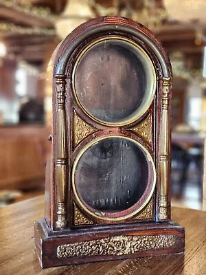 Antique Owari Tokei Clock CASE ONLY Shelf Mantel Clock Japan • $100