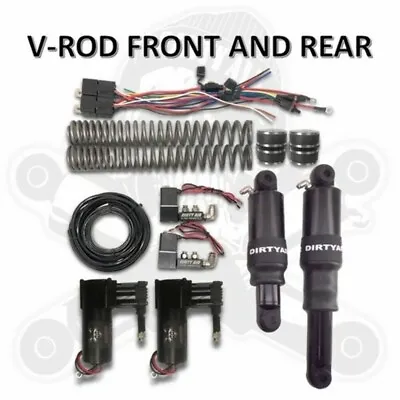 $1274.98 • Buy Dirty Air Basic Front And Rear Air Ride Suspension Shock System Harley V-Rod